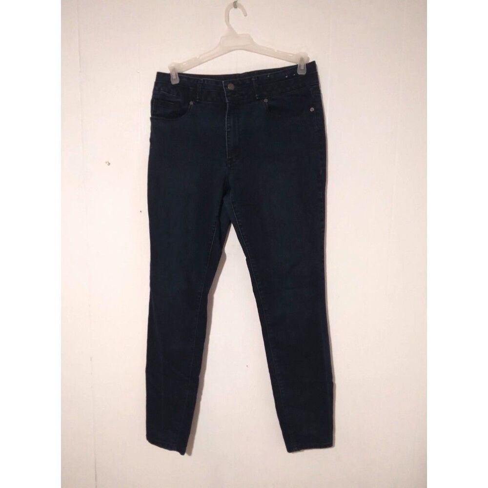 Mossimo Women's Size 10 High Rise Skinny Jeans Dark Blue Denim